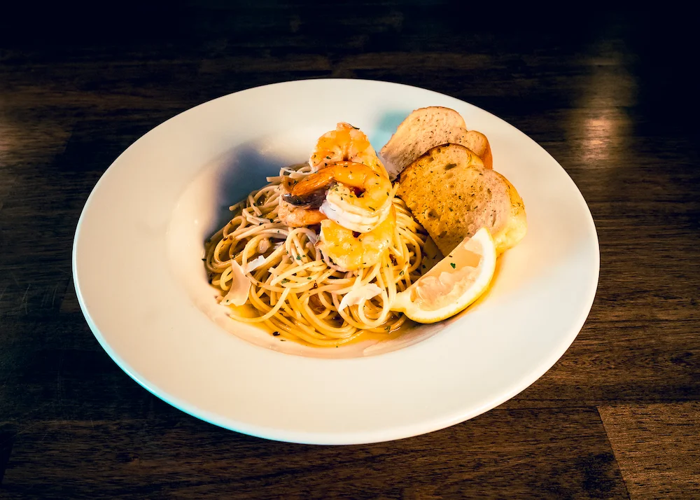 Shrimp & Garlic Aglio e Olio Pasta